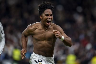 Endrick atinge marca no Real Madrid ap